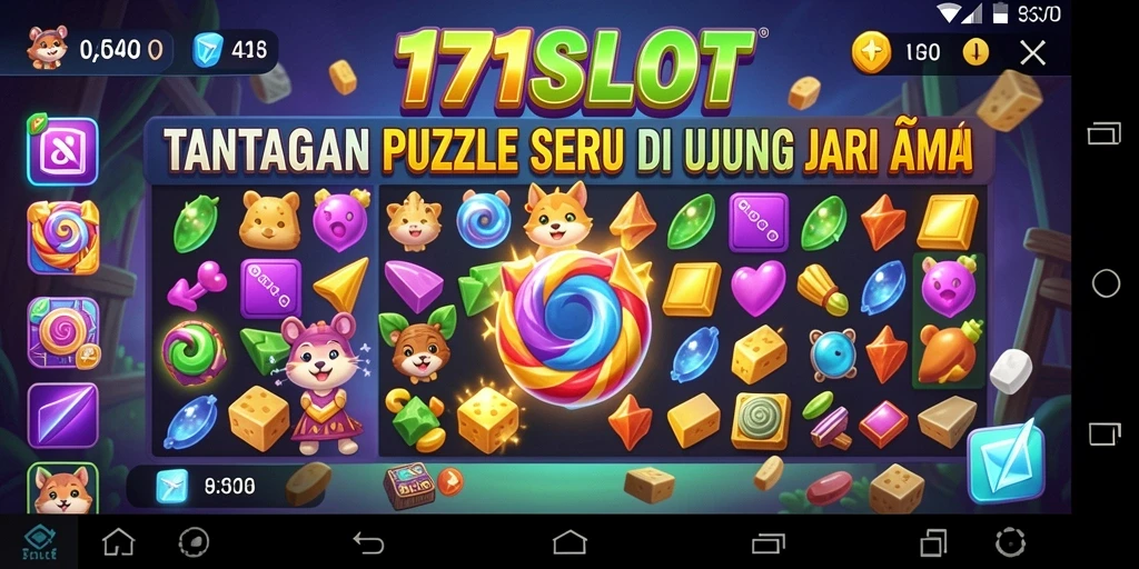 Gameplay menantang dan seru dari 171SLOT dalam mode Puzzle.