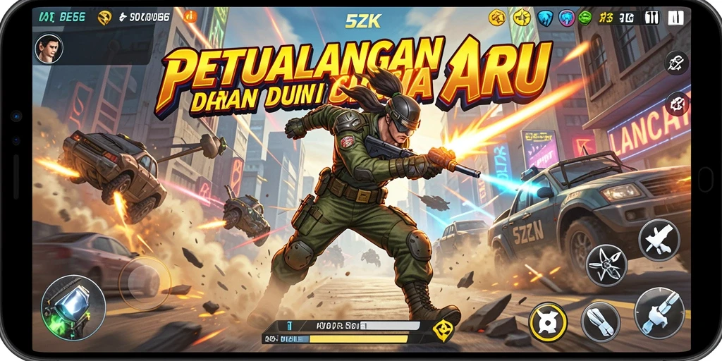 Tampilan gameplay seru dari 5ZK yang penuh aksi.