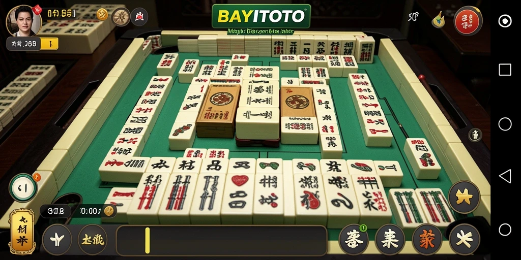 Tangkapan layar utama BAYITOTO menampilkan momen seru permainan Mahjong.