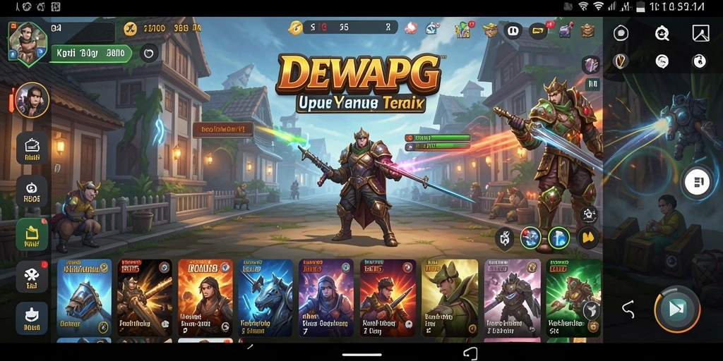 Tampilan antarmuka utama DEWAPG yang menarik dan fungsional.