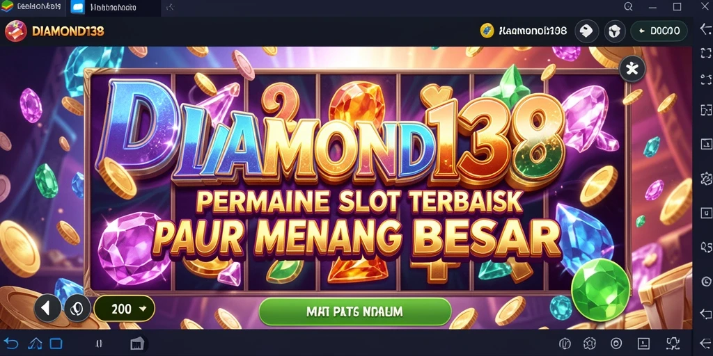 Tampilan gameplay seru Slot DIAMOND138 dengan grafik menawan.