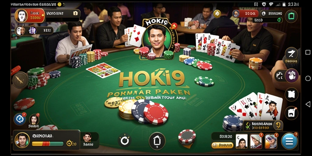 Tampilan gameplay HOKI9 yang menarik dan kompetitif di dunia Poker.