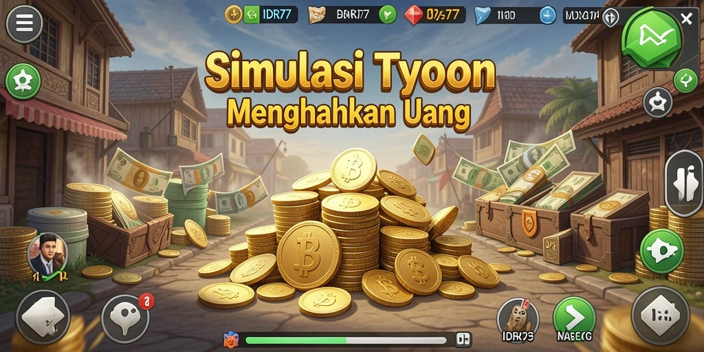 Tampilan gameplay Tycoon menarik dari IDR77.