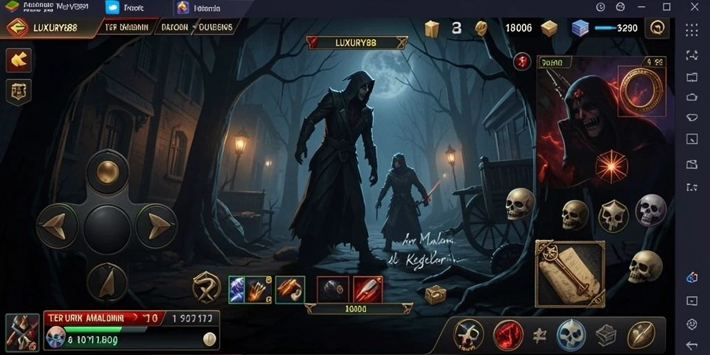 Gameplay LUXURY88 yang menegangkan di kegelapan penuh misteri.