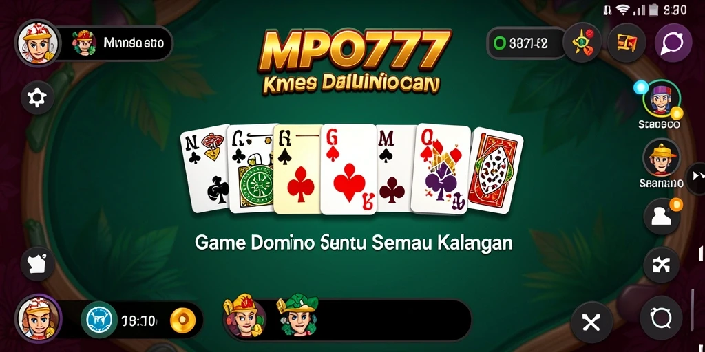 Tampilan seru gameplay Domino di MPO777 dengan grafis yang menarik.