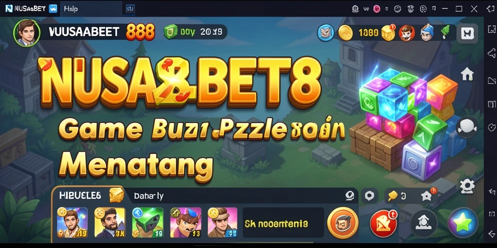 Screenshot utama NUSABET88 menampilkan gameplay Puzzle yang menarik.