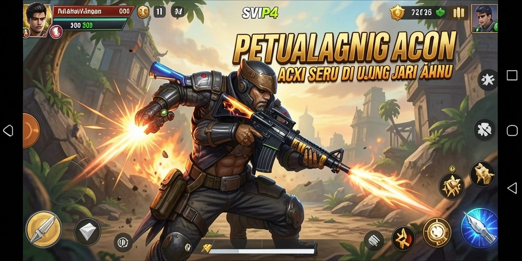 Tampilan seru gameplay SVIP4 dengan aksi mendebarkan.