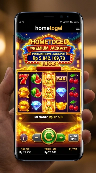 Menu navigasi aplikasi hometogel yang mudah dipahami dan digunakan.